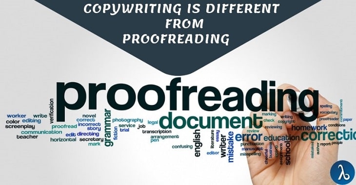 How copywriting is different from Proofreading 